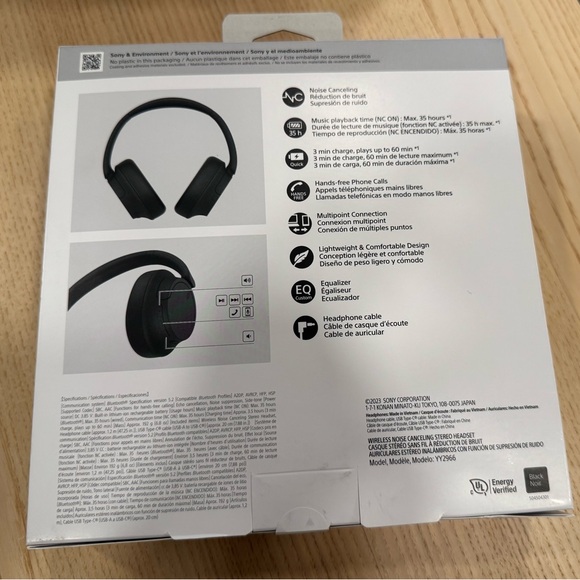 Sony WH-CH720N Black Headphones BRAND NEW - Picture 2 of 3